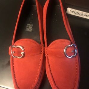 Gucci red Sachalin Sport Driver flats. Size 39.